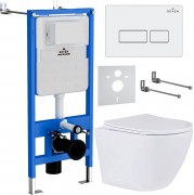 Комплект инсталляции Roxen StounFix Slim 569295 клавиша белый глянцевый Комплект инсталляции Roxen StounFix Slim 569295 клавиша белый глянцевый