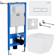 Комплект инсталляции Roxen StounFix Slim 571468 клавиша белый глянцевый Комплект инсталляции Roxen StounFix Slim 571468 клавиша белый глянцевый
