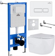 Комплект инсталляции Roxen StounFix Slim 576390 клавиша белый глянцевый Комплект инсталляции Roxen StounFix Slim 576390 клавиша белый глянцевый