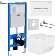 Комплект инсталляции Roxen StounFix Slim 577353 клавиша белый глянцевый Комплект инсталляции Roxen StounFix Slim 577353 клавиша белый глянцевый