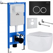 Комплект инсталляции Roxen StounFix Slim 507197 клавиша черная Комплект инсталляции Roxen StounFix Slim 507197 клавиша черная