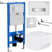 Комплект инсталляции Roxen StounFix Slim 639404 белый Комплект инсталляции Roxen StounFix Slim 639404 белый