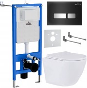 Комплект инсталляции Roxen StounFix Slim 642915 клавиша черная Комплект инсталляции Roxen StounFix Slim 642915 клавиша черная