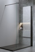 Душевая стенка Iva Walk-In WIB120C 120x200 прозрачное стекло / профиль черный Душевая стенка Iva Walk-In WIB120C 120x200 прозрачное стекло / профиль черный
