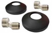 Комплект подключения чашка с эксцентриком Fincopper 3/4" x 1/2" черный (пара) Комплект подключения чашка с эксцентриком Fincopper 3/4" x 1/2" черный (пара)