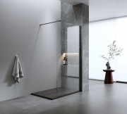 Душевая стенка Iva Walk-In WIB110C 110x200 прозрачное стекло / профиль черный Душевая стенка Iva Walk-In WIB110C 110x200 прозрачное стекло / профиль черный