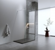 Душевая стенка Iva Walk-In WIX120T 120x200 тонированное стекло / профиль хром матовый Душевая стенка Iva Walk-In WIX120T 120x200 тонированное стекло / профиль хром матовый