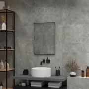 Зеркало Континент Amer Black LED 500x700 с подсветкой и Б/К сенсором Зеркало Континент Amer Black LED 500x700 с подсветкой и Б/К сенсором