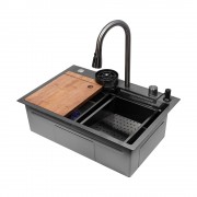Мойка кухонная ARFEKA ECO AR 680*450 BLACK PVD NANO Мойка кухонная ARFEKA ECO AR 680*450 BLACK PVD NANO