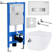 Комплект инсталляции Roxen StounFix Slim 962866 клавиша белая Комплект инсталляции Roxen StounFix Slim 962866 клавиша белая