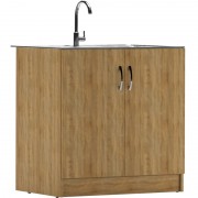 Тумба под нержавеющую мойку Домино 60x80 Дуб Сонома D6080DS Тумба под нержавеющую мойку Домино 60x80 Дуб Сонома D6080DS