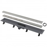 Душевой лоток Alcaplast APZ19-750 с двусторонней решеткой 750 мм Душевой лоток Alcaplast APZ19-750 с двусторонней решеткой 750 мм