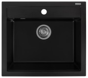 Мойка кухонная AquaSanita Quadro SQQ 100 601 W Black Metallic Мойка кухонная AquaSanita Quadro SQQ 100 601 W Black Metallic