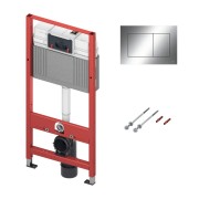 Инсталляция для унитаза Tece с кнопкой хром 9400412 Инсталляция для унитаза Tece с кнопкой хром 9400412