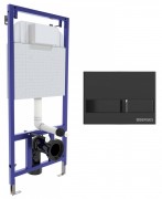 Инсталляция для унитаза Berges Novum L6 с черной кнопкой 040216 Инсталляция для унитаза Berges Novum L6 с черной кнопкой 040216