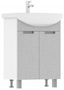 Тумба под умывальник напольная Volna Vario Sf 50.2D лен