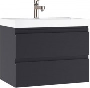 Тумба под умывальник подвесная Домино Graffo В2 70 графит DGR2112T Тумба под умывальник подвесная Домино Graffo В2 70 графит DGR2112T