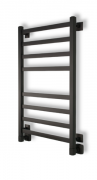 Полотенцесушитель водяной Маргроид Вид 81/10 профильный 100x50 черный (перекладины 30x10)