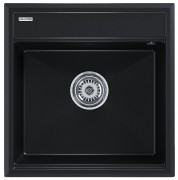 Мойка кухонная Paulmark Stepia-500 PM115051-BLM 50х51 черный металлик