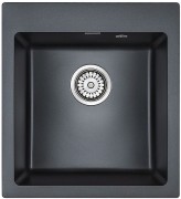 Мойка кухонная Paulmark Kante 45 PM104651-BLM 46х51 черный металлик Мойка кухонная Paulmark Kante 45 PM104651-BLM 46х51 черный металлик