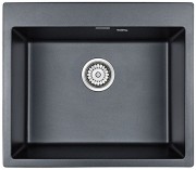 Мойка кухонная Paulmark Kante 60 PM106052-BLM 60х52 черный металлик Мойка кухонная Paulmark Kante 60 PM106052-BLM 60х52 черный металлик
