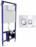 Инсталляция для унитаза Berges Novum O3 с хром глянцевой кнопкой 040263 Инсталляция для унитаза Berges Novum O3 с хром глянцевой кнопкой 040263