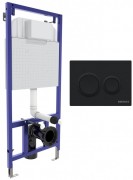 Инсталляция для унитаза Berges Novum O5 с черной матовой кнопкой 040265 Инсталляция для унитаза Berges Novum O5 с черной матовой кнопкой 040265