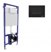 Инсталляция для унитаза Berges Novum S5 Soft Touch с черной кнопкой 040245 Инсталляция для унитаза Berges Novum S5 Soft Touch с черной кнопкой 040245