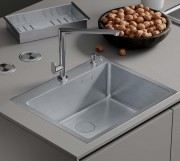 Мойка кухонная Roxen Simple 560220-50 50x48 сатин Мойка кухонная Roxen Simple 560220-50 50x48 сатин