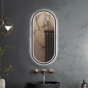 Зеркало Roxen Grown Black 45x100 с LED-подсветкой Зеркало Roxen Grown Black 45x100 с LED-подсветкой