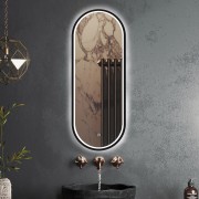 Зеркало Roxen Grown Black 45x120 с LED-подсветкой Зеркало Roxen Grown Black 45x120 с LED-подсветкой