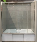 Душевая шторка на ванну Adema Гласс Лайн 150x150 прозрачная Душевая шторка на ванну Adema Гласс Лайн 150x150 прозрачная