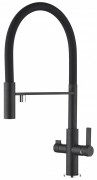 Смеситель для кухни AquaSanita Soifos 7763 601 black metallic