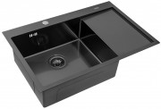 Мойка кухонная ARFEKA ECO AR 780*500 L BLACK PVD NANO Мойка кухонная ARFEKA ECO AR 780*500 L BLACK PVD NANO