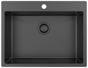 Мойка кухонная ZorG ZRN 5075 Premium PVD Gunblack Мойка кухонная ZorG ZRN 5075 Premium PVD Gunblack