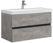 Тумба под умывальник Belux Бостон НП 90-02 бетон Чикаго светло-серый Тумба под умывальник Belux Бостон НП 90-02 бетон Чикаго светло-серый