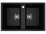 Мойка кухонная Ulgran U-608-344 ультра-черный Мойка кухонная Ulgran U-608-344 ультра-черный