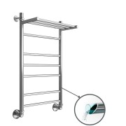 Полотенцесушитель водяной Маргроид Вид 10 с полкой 80/50 полимерное покрытие Полотенцесушитель водяной Маргроид Вид 10 с полкой 80/50 полимерное покрытие