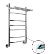 Полотенцесушитель водяной Маргроид Вид 7 с полкой 80/50 полимерное покрытие Полотенцесушитель водяной Маргроид Вид 7 с полкой 80/50 полимерное покрытие