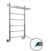 Полотенцесушитель водяной Маргроид Вид 4 с полкой 80/50 полимерное покрытие Полотенцесушитель водяной Маргроид Вид 4 с полкой 80/50 полимерное покрытие