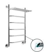 Полотенцесушитель водяной Маргроид Вид 6 с полкой 80/50 полимерное покрытие Полотенцесушитель водяной Маргроид Вид 6 с полкой 80/50 полимерное покрытие