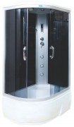 Душевая кабина Водный мир Комфорт ВМ-8802 R 120х80 черная/тонированные стекла Душевая кабина Водный мир Комфорт ВМ-8802 R 120х80 черная/тонированные стекла