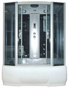 Душевая кабина Водный мир ВМ-8206 170х85 черная/тонированные стекла Душевая кабина Водный мир ВМ-8206 170х85 черная/тонированные стекла