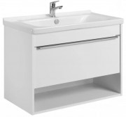 Тумба Акватон Хоуп 80 белый матовый с умывальником Миранда 80