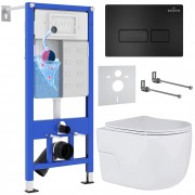 Комплект инсталляции Roxen StounFix Dual Fresh 580109 клавиша черная Комплект инсталляции Roxen StounFix Dual Fresh 580109 клавиша черная