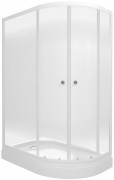Душевой уголок Тритон Коралл-Лайт А1 120x80 левый, стекла матовые, профиль хром