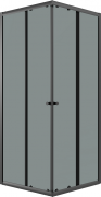 Душевой уголок Niagara Eco NG-1008-14QT 80x80 стекла тонированные, профиль черный матовый Душевой уголок Niagara Eco NG-1008-14QT 80x80 стекла тонированные, профиль черный матовый