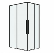 Душевой уголок Grossman Galaxy 90x80 стекло прозрачное / профиль черный матовый