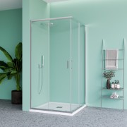 Душевой уголок Benetto BEN_901_SL_C 90x90 стекла прозрачные, профиль хром Душевой уголок Benetto BEN_901_SL_C 90x90 стекла прозрачные, профиль хром