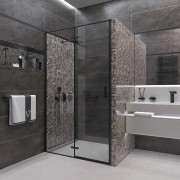 Душевая дверь Veconi Vianno VN-73B 90x195 прозрачные стекла / профиль черный матовый Душевая дверь Veconi Vianno VN-73B 90x195 прозрачные стекла / профиль черный матовый